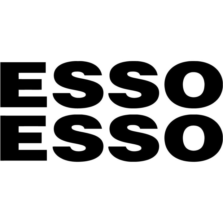 2x Esso Sticker Decal Decal Stickers - DecalsHouse