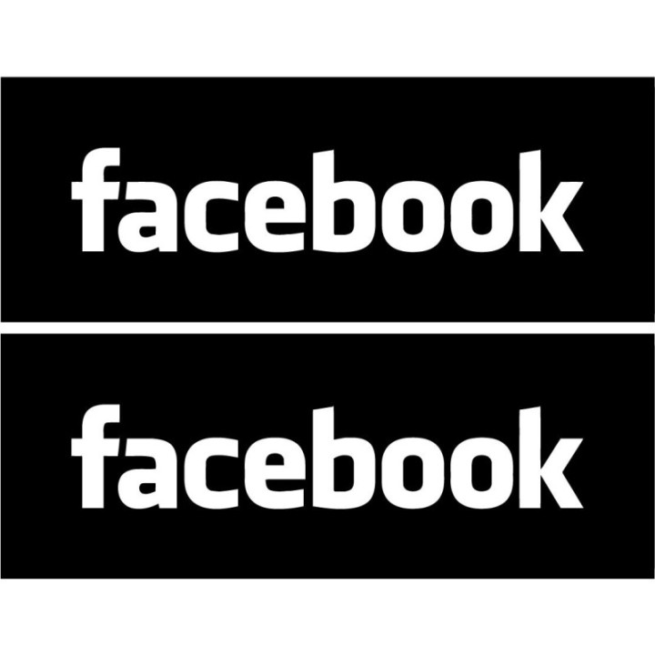 2x Facebook V2 Sticker Decal Decal Stickers - DecalsHouse