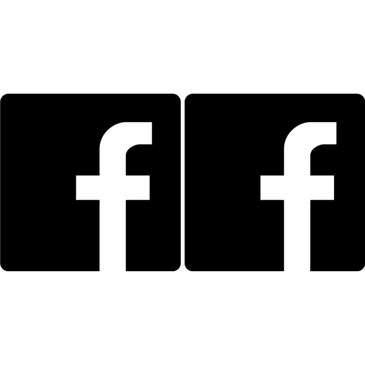 2x Facebook V3 Sticker Decal Decal Stickers - DecalsHouse