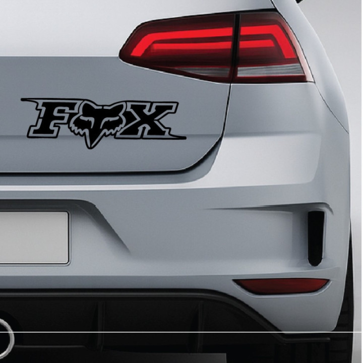 Fox Racing Logo V1 Stickers – Motocross MX Decals (2-Pack)