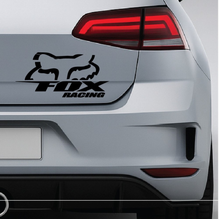 2x Fox Logo V2 Racing Sticker Decal Decal Stickers - DecalsHouse