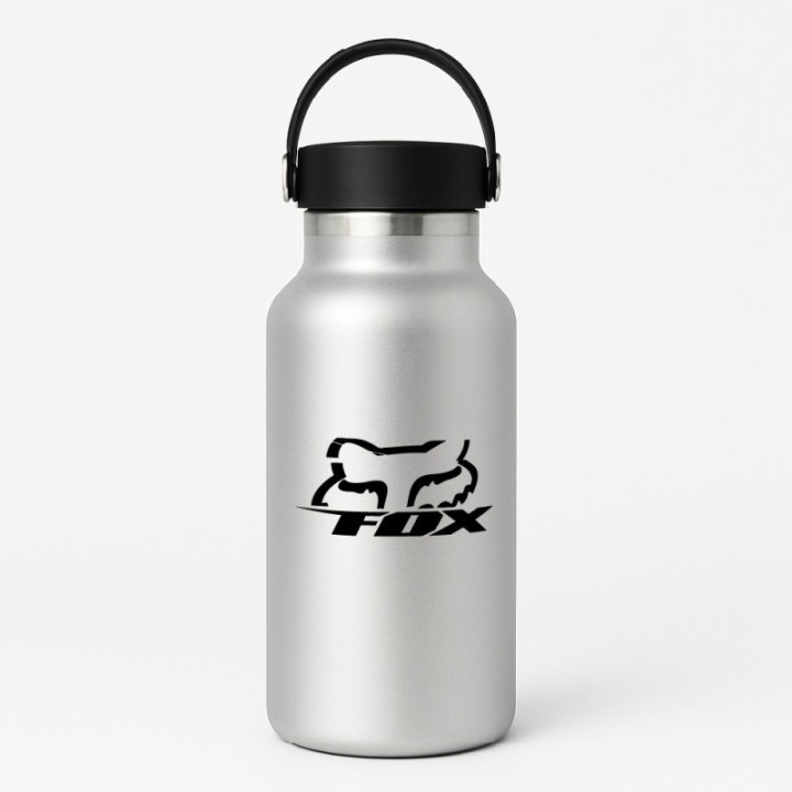 2x Fox Logo V3 Racing Sticker Decal Decal Stickers - DecalsHouse