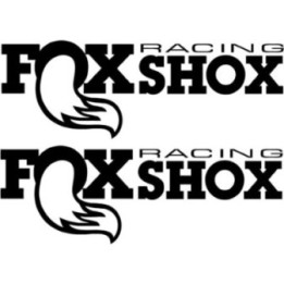 2x Fox Logo V6 Racing Sticker Decal Decal Stickers - DecalsHouse