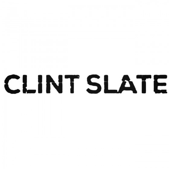 Clint Slate Band Decal Sticker