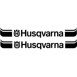 2x Husqvarna Logo V5 Racing Sticker Decal Decal Stickers - DecalsHouse