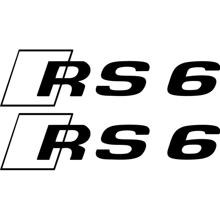 Audi RS6 Stickers – C5 C6 C7 C8 Performance Wagon Decals (2-Pack)
