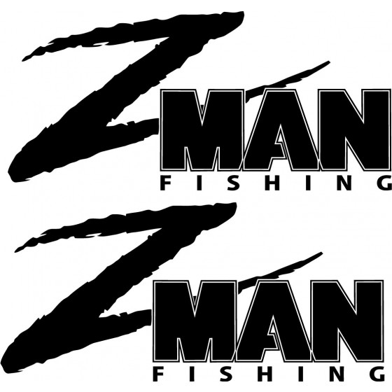 2x Z Man Fishing 29 Die Cut...