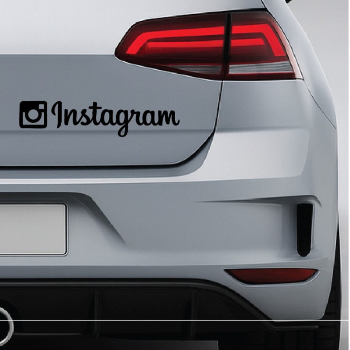 Instagram Logo Stickers – Social Media Car Decals (2-Pack)