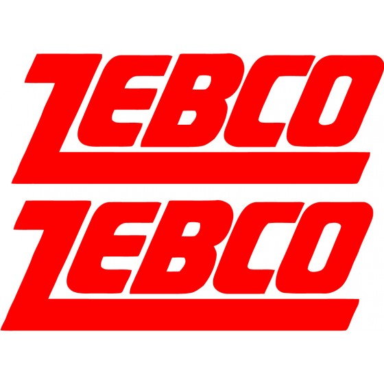 2x Zebco Logo Fishing Die...