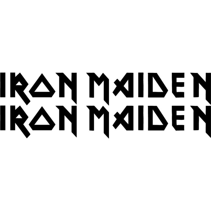 Iron Maiden Stickers – Heavy Metal Band Decals (2-Pack)