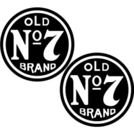 Jack Daniel's Stickers – Old No.7 Tennessee Whiskey Decals (2-Pack)