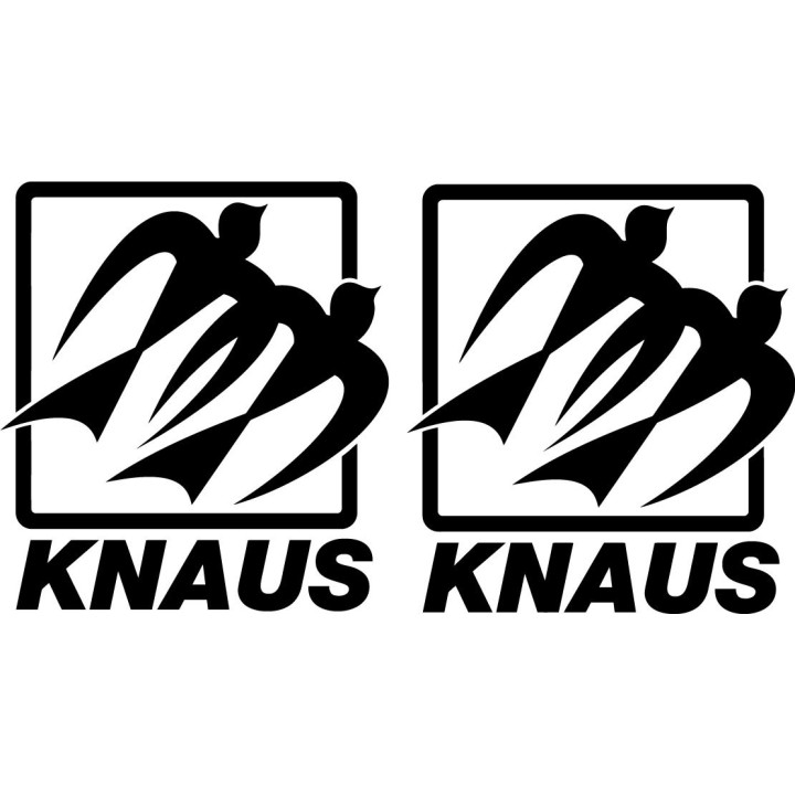Knaus Stickers - Caravan Motorhome Brand Decals (2-Pack)