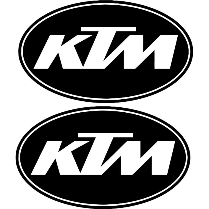 2x Ktm Logo V1 Racing Sticker Decal Decal Stickers - DecalsHouse