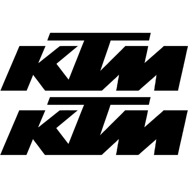 2x Ktm Logo V2 Racing Sticker Decal Decal Stickers - DecalsHouse