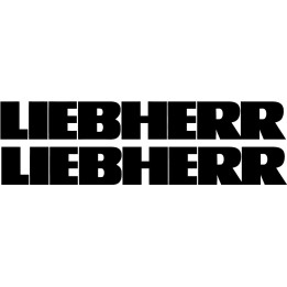 Liebherr Stickers - Heavy Machinery Brand Decals (2-Pack)