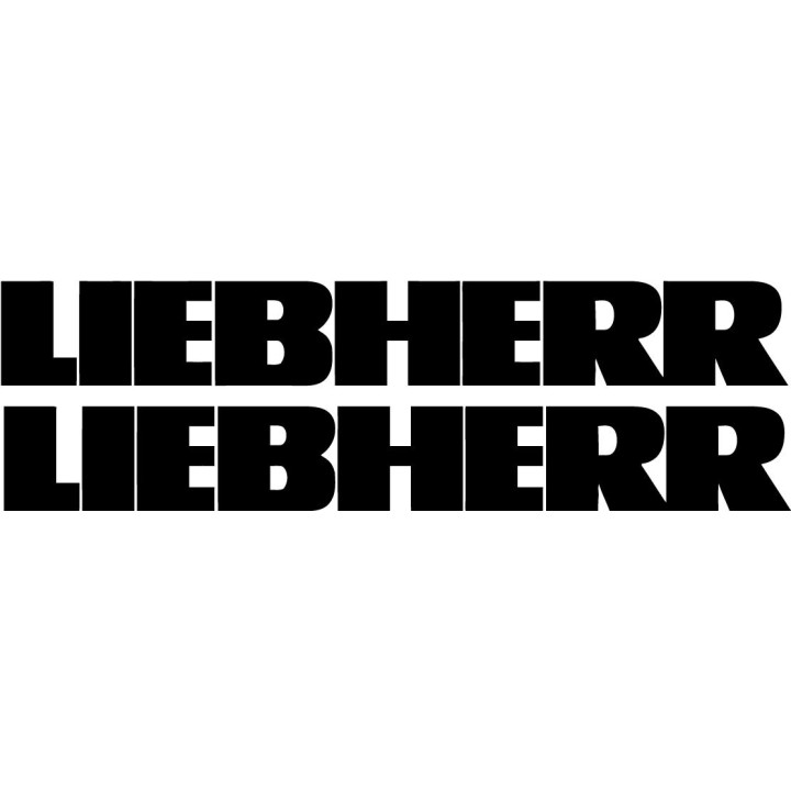 Liebherr Stickers - Heavy Machinery Brand Decals (2-Pack)