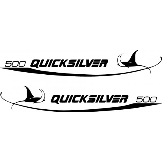 2x Quicksilver 500 Logo...