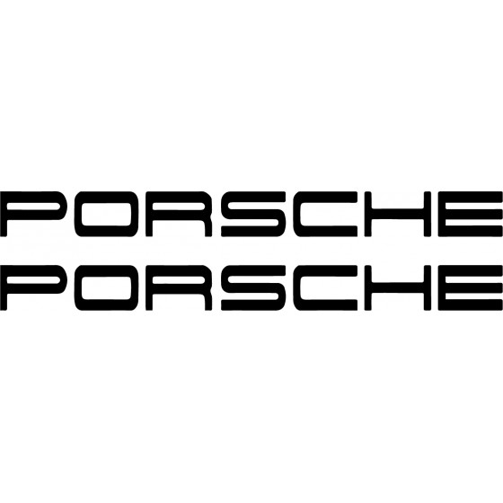 2x Porsche Logo Vinyl...