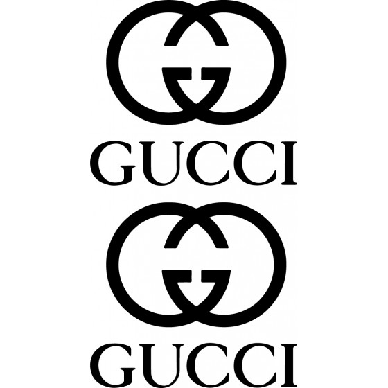 2x Gucci Logo Vinyl...