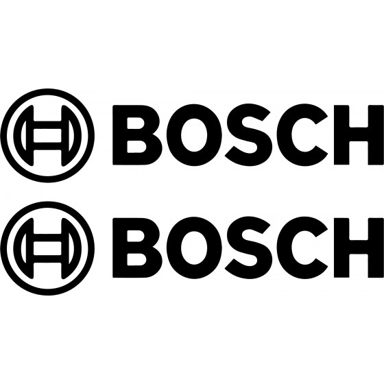 2x Bosch Vinyl Decals Stickers