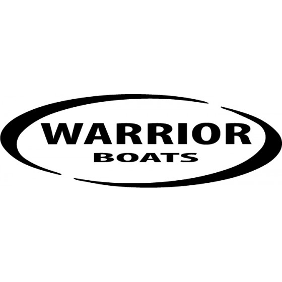 2x Warrior Boat Decals...