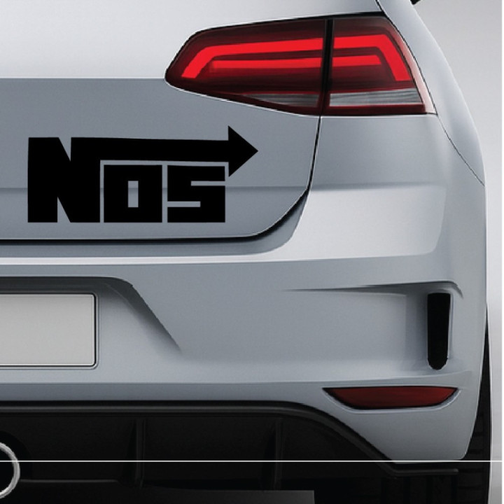 2x Nos Logo Sticker Decal Decal Stickers - DecalsHouse