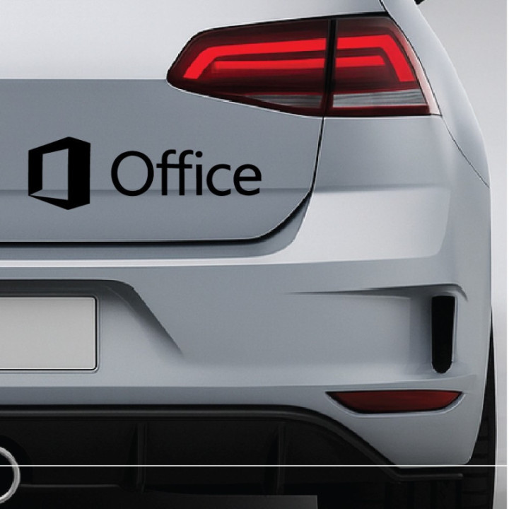 2x Office Microsoft Logo Sticker Decal Decal Stickers - DecalsHouse