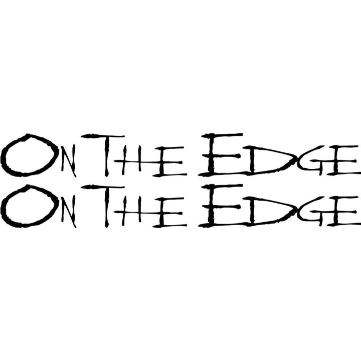 2x On The Edge Logo Sticker Decal Decal Stickers - DecalsHouse