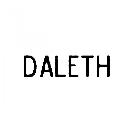 Dalethband Logo Vinyl Decal