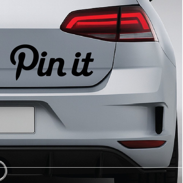 2x Pinterest Logo Sticker Decal Decal Stickers - DecalsHouse