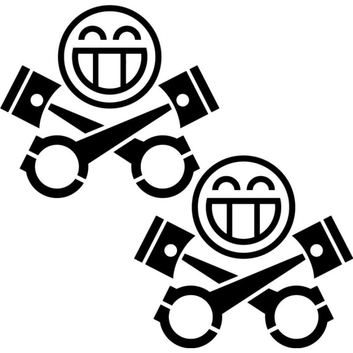 PistonHeads Stickers – Car Enthusiast Track Day Community Decals (2-Pack)