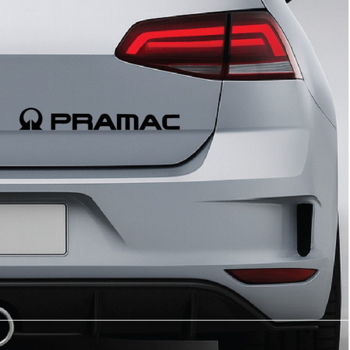 2x Pramac Logo V2 Racing Sticker Decal Decal Stickers - DecalsHouse