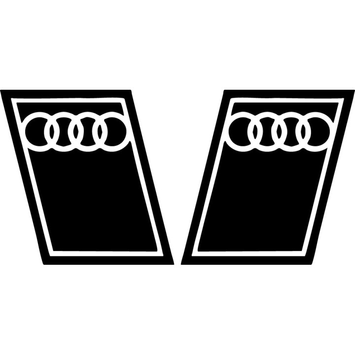 Audi Sport Stickers – RS Quattro Performance Tuning Decals (2-Pack)