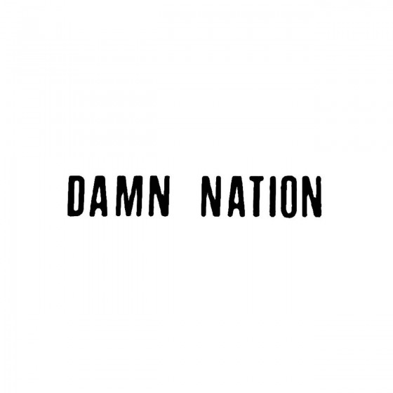 Damn Nationband Logo Vinyl...