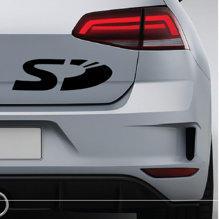 2x Sd Logo Sticker Decal Decal Stickers - DecalsHouse