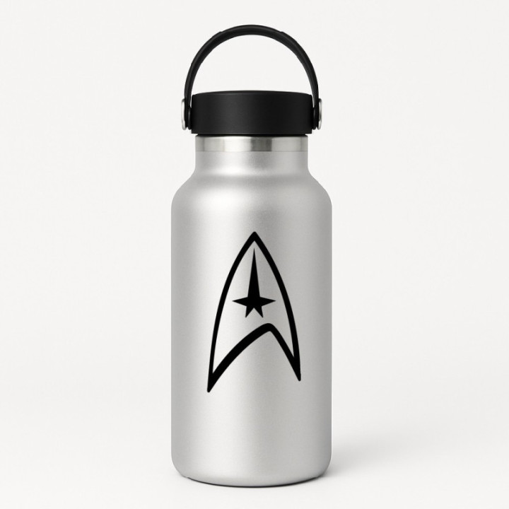 Star Trek Starfleet Delta Stickers – Command Badge (2-Pack)