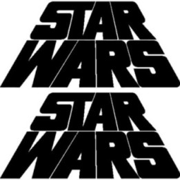Star Wars Logo Stickers – Darth Vader Jedi Decals (2-Pack)