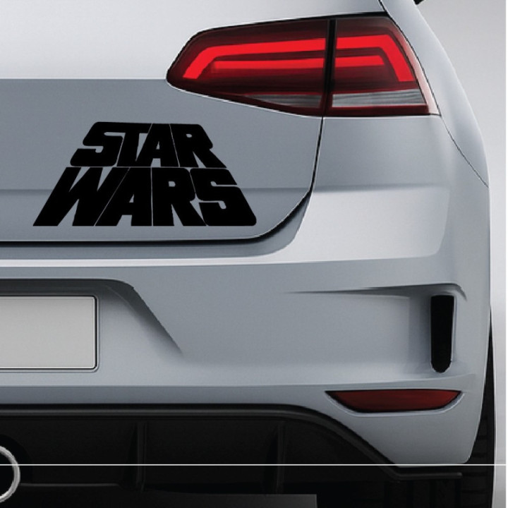 Star Wars Logo Stickers – Darth Vader Jedi Decals (2-Pack)