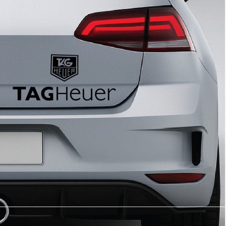 TAG Heuer Racing Stickers – V2 Motorsport Sponsor Decals (2-Pack)