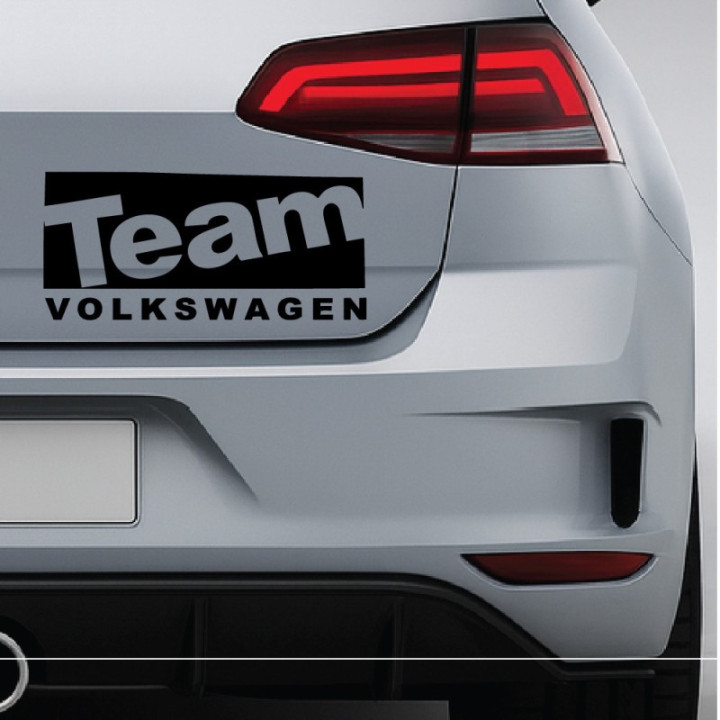 2x Team Volkswagen Sticker Decal Decal Stickers - DecalsHouse