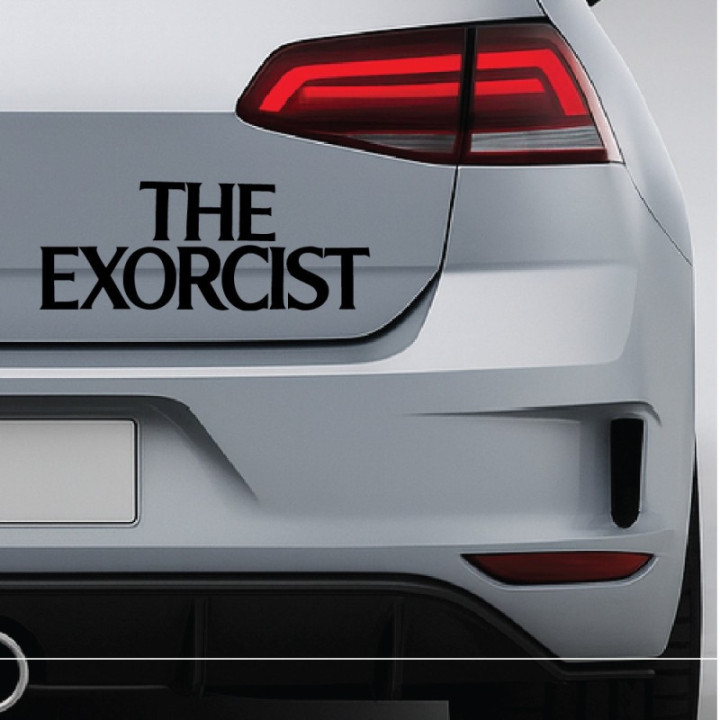 The Exorcist Stickers – Horror Film Logo Decals (2-Pack)