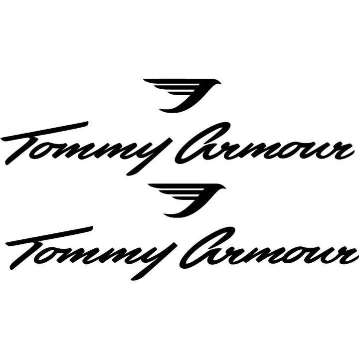 2x Tommy Armour Sticker Decal Decal Stickers - DecalsHouse