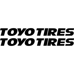 Toyo Tires Stickers – Track Day Race Car Performance Decals (2-Pack)