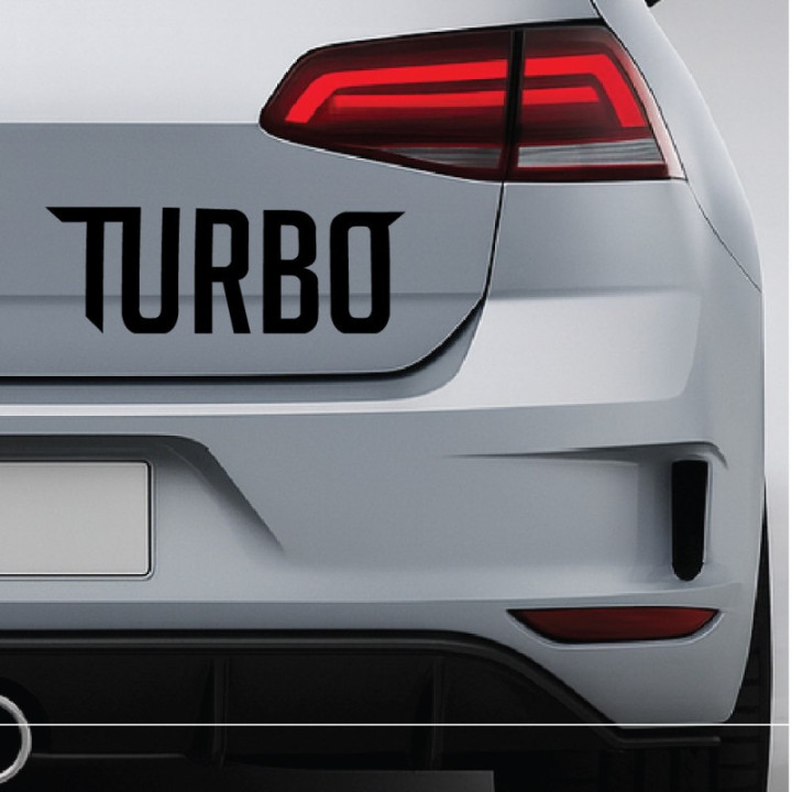 2x Turbo V2 Logo Sticker Decal Decal Stickers - DecalsHouse