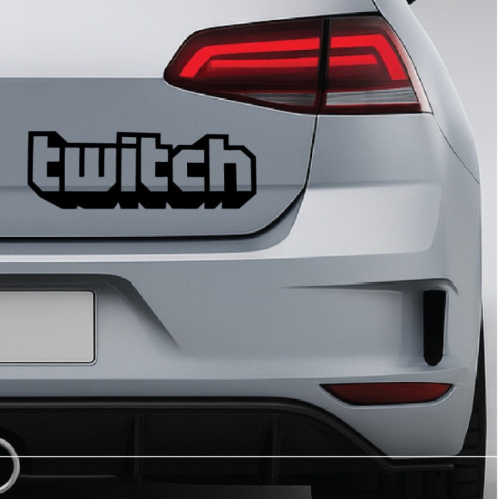 Twitch Stickers – Streamer Gaming Esports Decals (2-Pack)