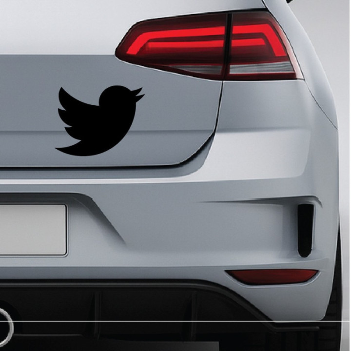 2x Twitter V2 Logo Sticker Decal Decal Stickers - DecalsHouse