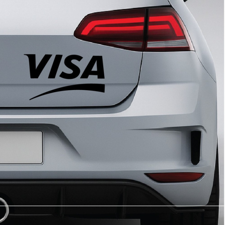 2x Visa Logo Sticker Decal Decal Stickers - DecalsHouse
