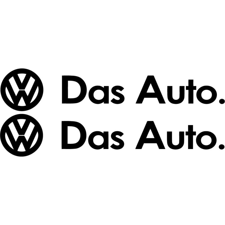 Volkswagen Das Auto Stickers – VW Golf Polo Rally Decals (2-Pack)
