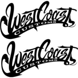2x West Coast Customs Logo Sticker Decal Decal Stickers - DecalsHouse