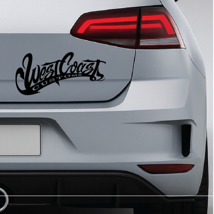 2x West Coast Customs Logo Sticker Decal Decal Stickers - DecalsHouse